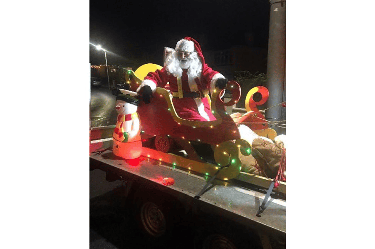 Santa's checking list and plotting his route through Teignmouth