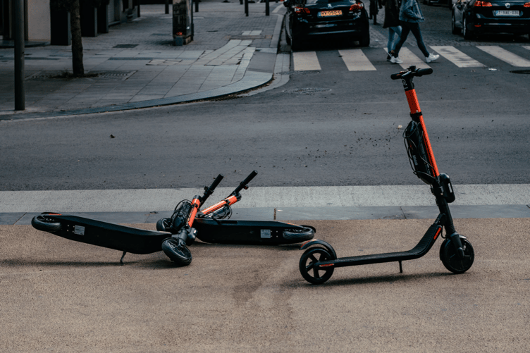 E-scooter stock image