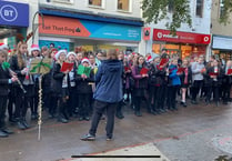 South Dartmoor gives carol service in Newton Abbot town centre