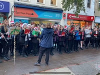 South Dartmoor gives carol service in Newton Abbot town centre