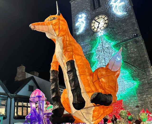 WATCH: Lantern parade makes its way through Newton Abbot