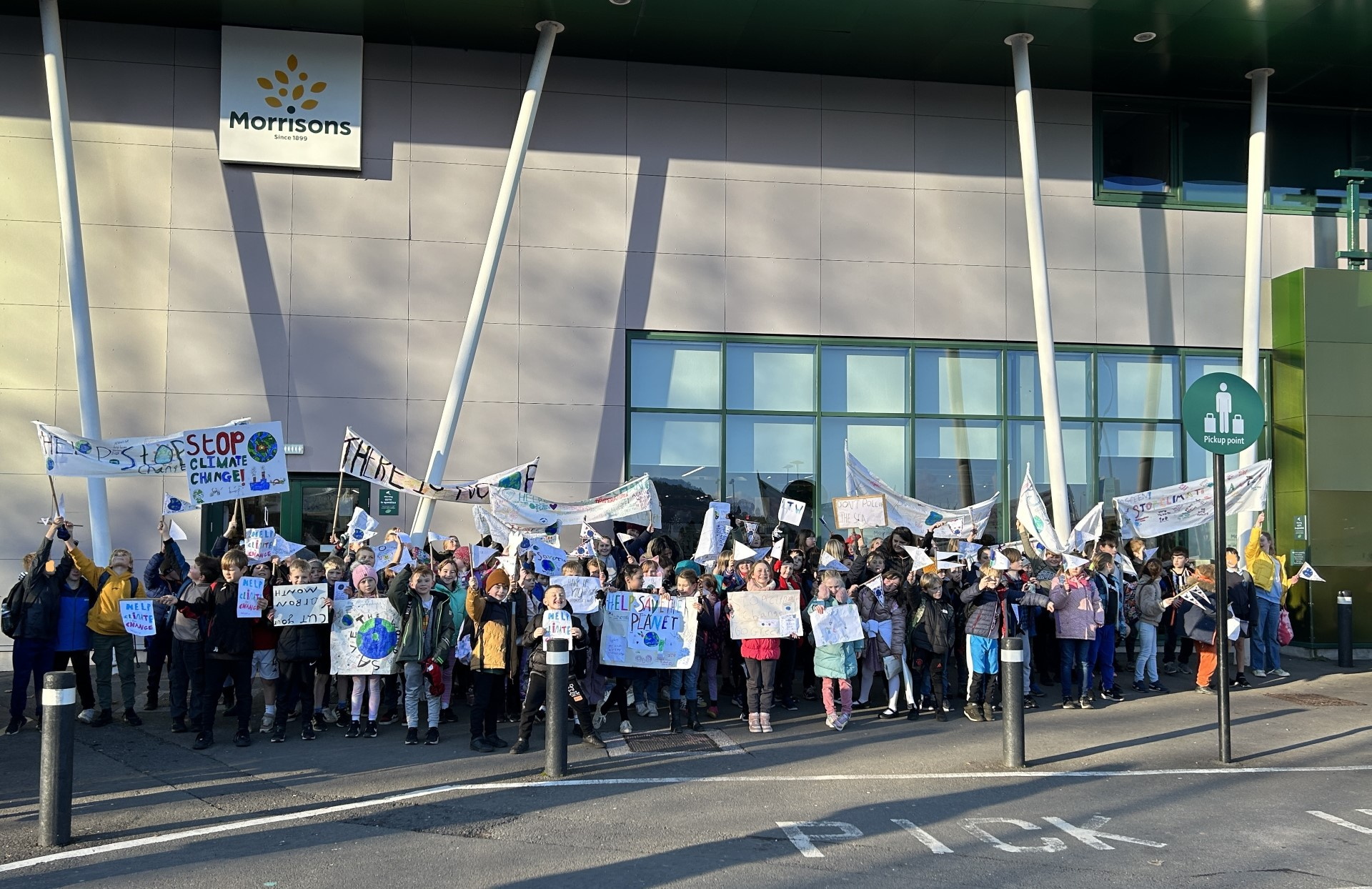 Pupils march to put planet first