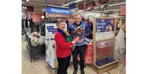 Christmas joy for Tesco voucher winner Susan