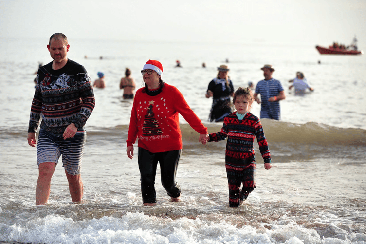 Come on in for Teignmouth's Walk in the Sea, the water’s not too cold!