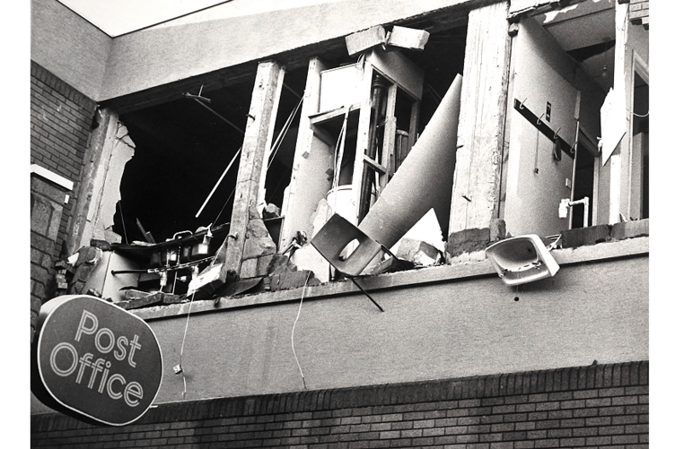 The wrecked Post Office
