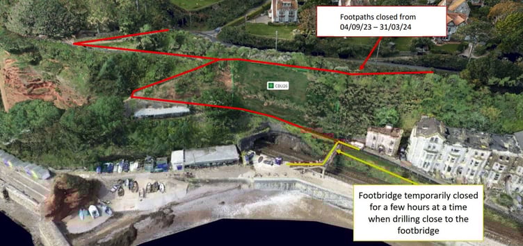 Footpaths at Lea Mount remain closed