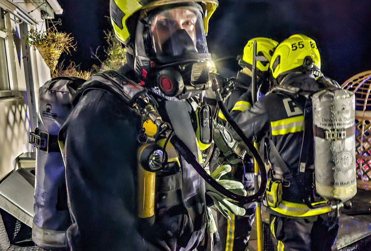 Fire crews join forces to tackle Malborough property blaze