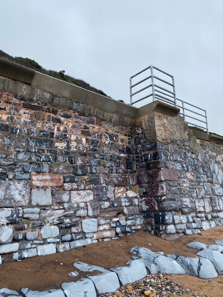 Repairs completed to sea wall damaged by Storm Ciaran 