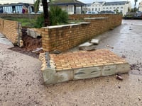 Repair work starts at storm-hit prom 