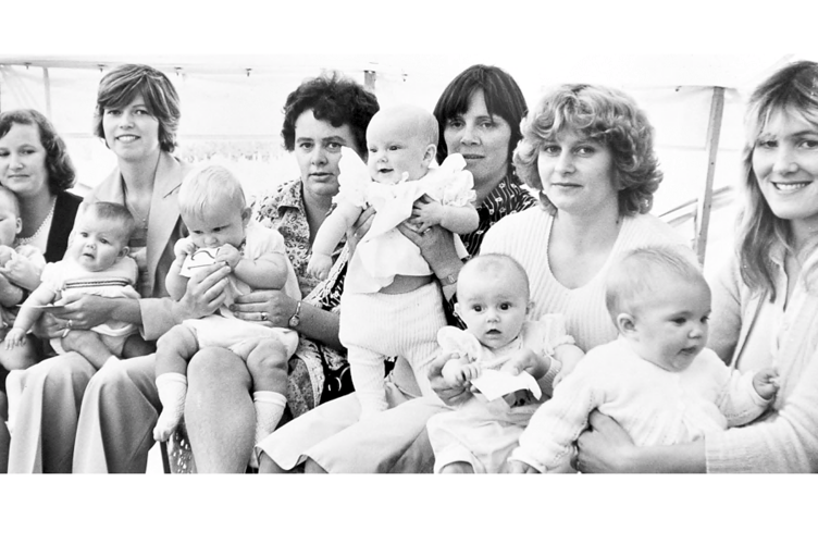 Oh you must have been a beautiful baby! Some of the competitors  from the baby show competition.
