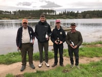 Top rods at angle for win at  Kennick