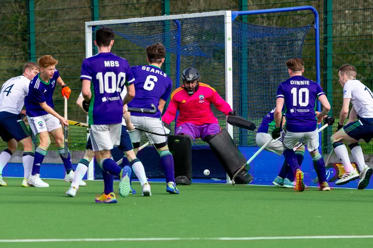 Aaron Martin cheers from one of the few attacks Chichester had in the first half