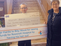 Schoolboy Billy parts ways with mullet for charity fundraiser 