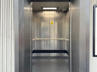 Station lift used as shelter for homeless man 
