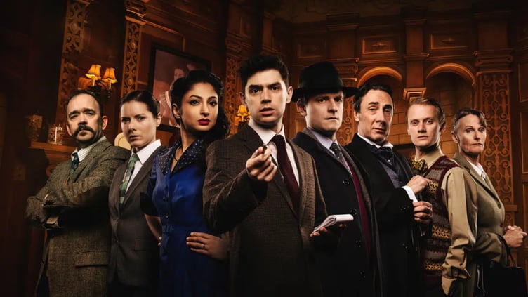 The cast of the 70th anniversary touring production of The Mousetrap.