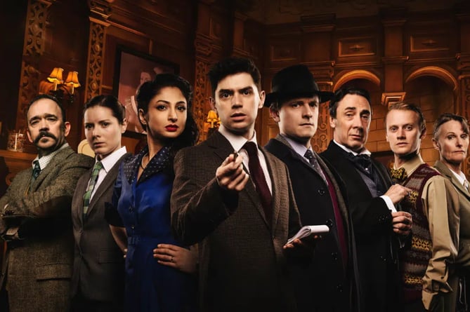 The cast of the 70th anniversary touring production of The Mousetrap.