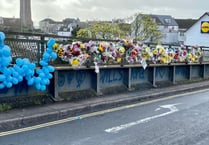 Poignant tributes left after Teignmouth railway death