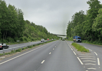 A380 closed due to accident - air ambulance on the scene 