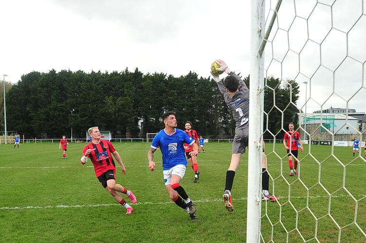 South West Peninsula League Premier East. Newton Abbot Spurs versus Bishops Lydeard. 3-1 win for Spurs
