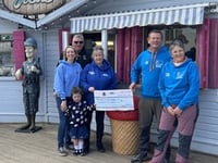 Charities receive Bovey Santa Dash dosh