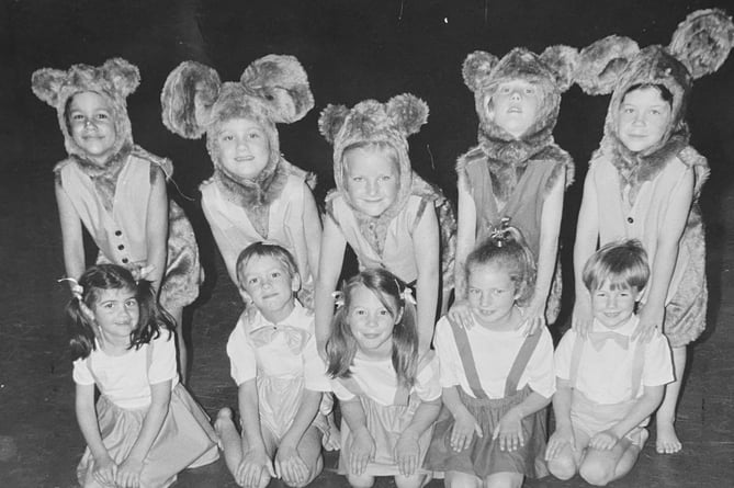 Young dancers who were taking part in a production of A Midsummer Night's Dream at Dyrons in Newton Abbot during June 1989