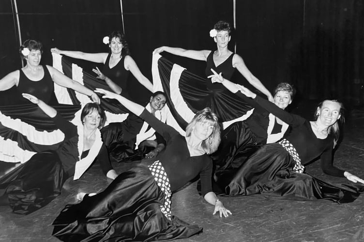 Senior  dancers who were taking part in a production of A Midsummer Night's Dream at Dyrons in Newton Abbot during June 1989