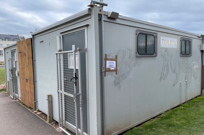 Temporary toilets on Teignmouth's Den closed after vandals strike