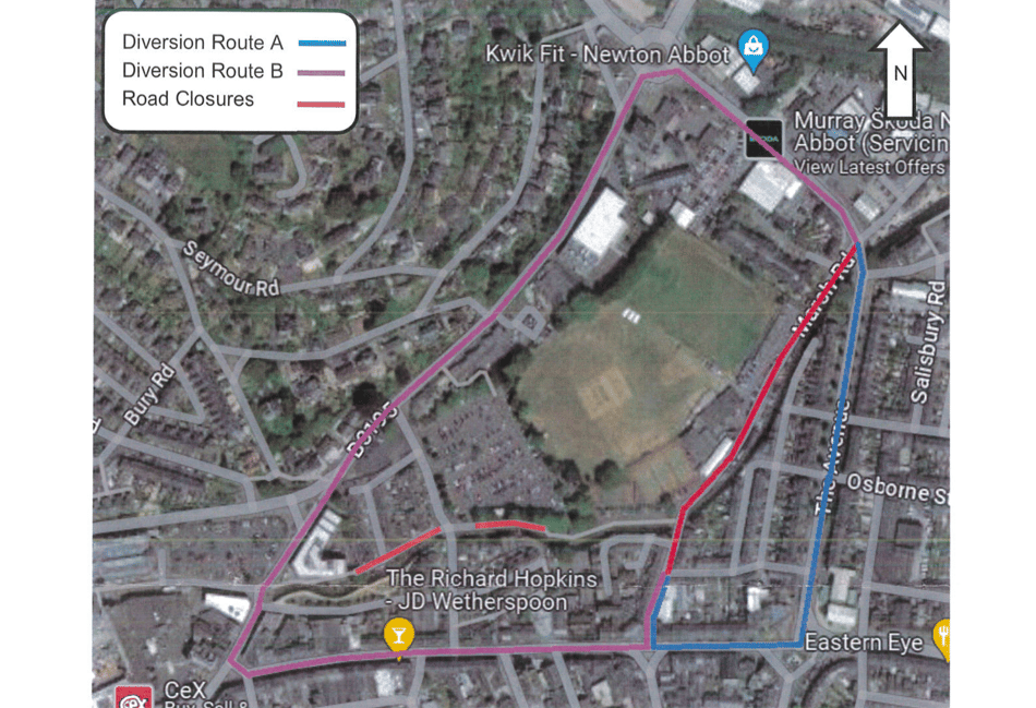 Night-time road closure for cycle route improvements 