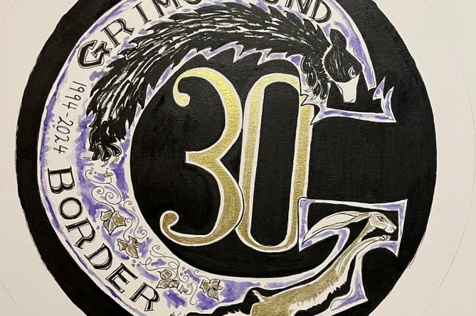 Grimspound Border Morris are celebrating their 30th Anniversary with a new logo designed by dancer and artist Sam McCarthy-Patmore
