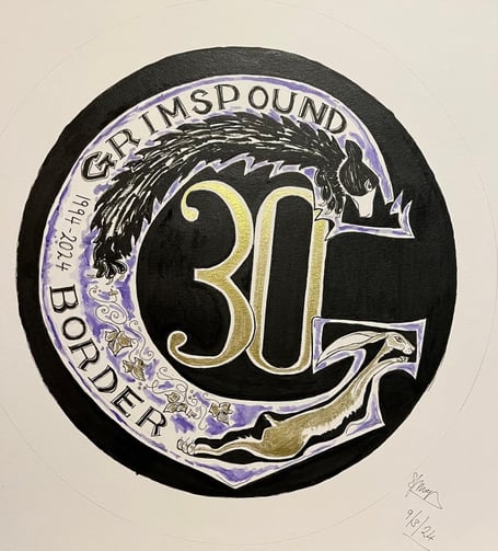 Grimspound Border Morris are celebrating their 30th Anniversary with a new logo designed by dancer and artist Sam McCarthy-Patmore