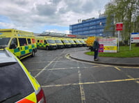 Ambulances backed up at Torbay Hospital 