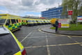Ambulances backed up at Torbay Hospital 