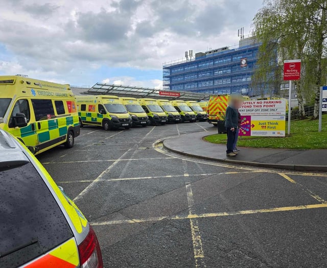Ambulances backed up at Torbay Hospital 