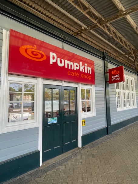Pumpkin Cafe at Newton Abbot railway station