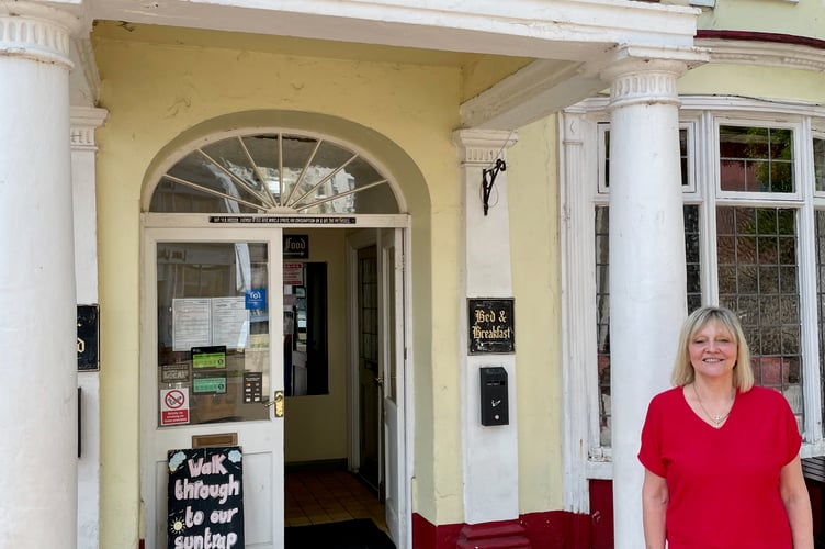 Jackie Wolstenholme at the Devon Arms Teignmouth