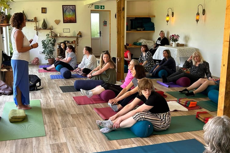 Devon Women in Business networking at Natalie Hyson's Love Yoga Tree Studio