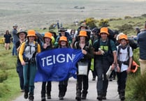 Students recovering after completing Ten Tors 