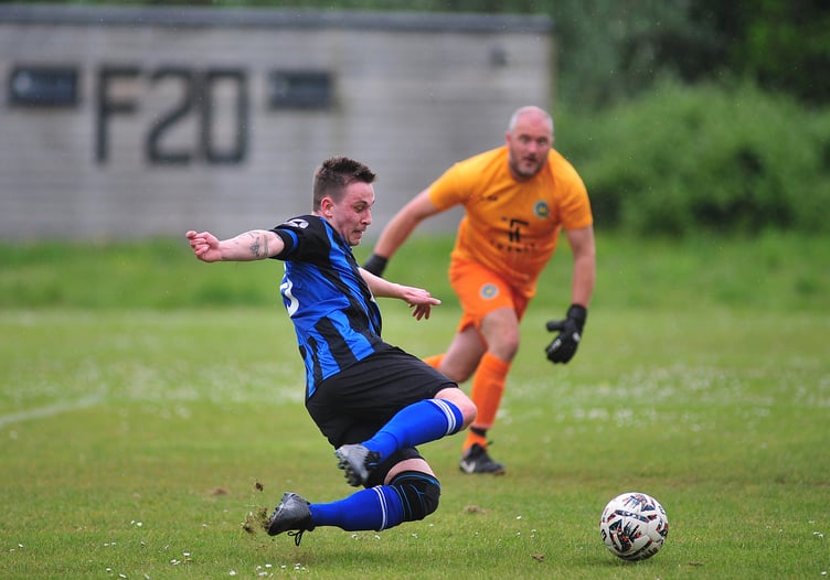 Football. South Devon League Premier Division. Watts Blake Bearne versus Beesands Rovers. A 2-1 win for the Claymen over their South Hams visitors