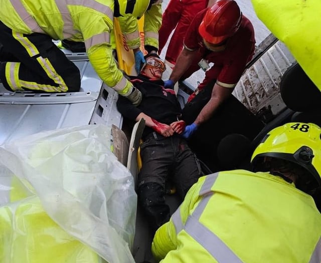 Quay practice for firefighters