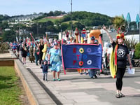 Hundreds protest against sewage in Teignmouth