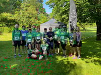 Bovey Valley runners battling the heat