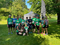 Bovey Valley runners battling the heat