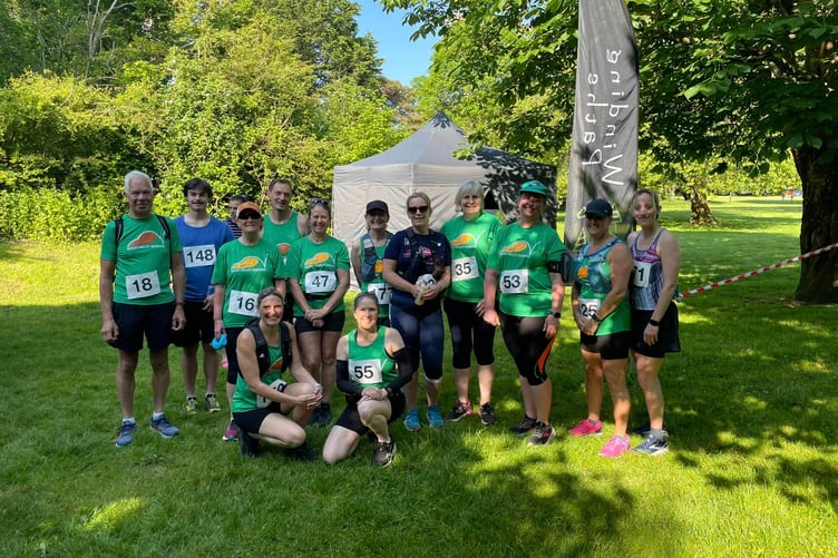 Bovey Valley runners on the Wray Trail