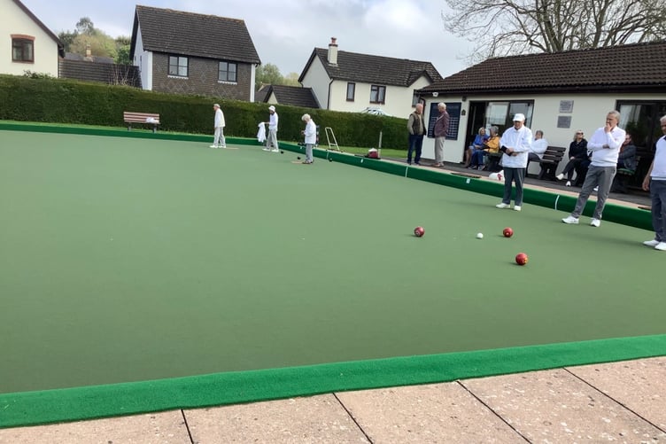 Kingsteignton bowls stock image