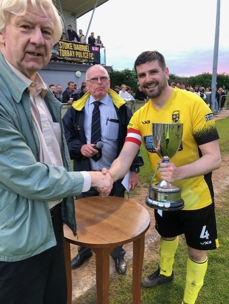Buckland captain gets the cup