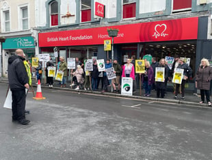 Queen Street protest as work starts on road scheme