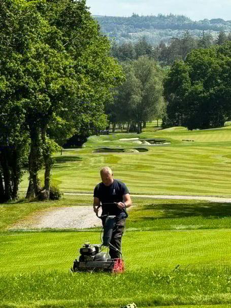 Completing the final touches at Stover Golf Club