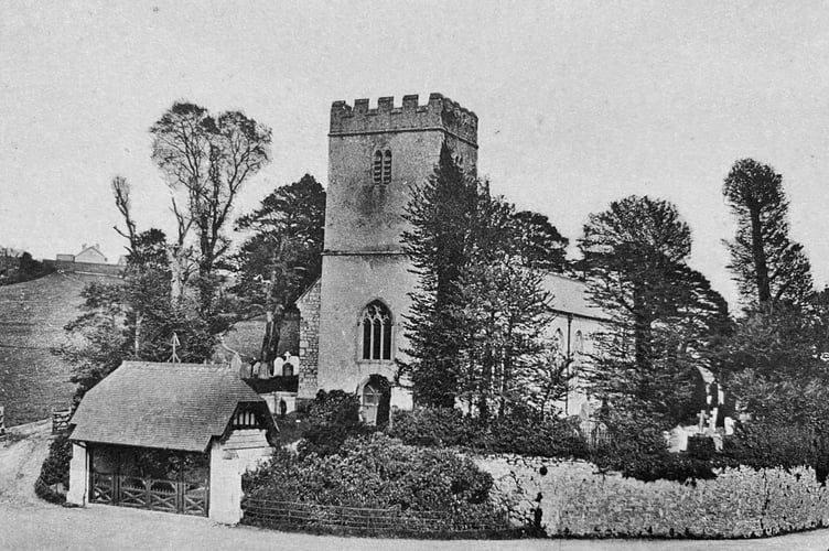 Wolborough Church in Newton Abbot from the early 1920s