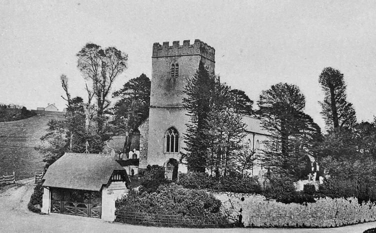 Wolborough Church in Newton Abbot from the early 1920s