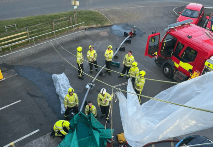Firefighters create 'marble run' at latest drill night 